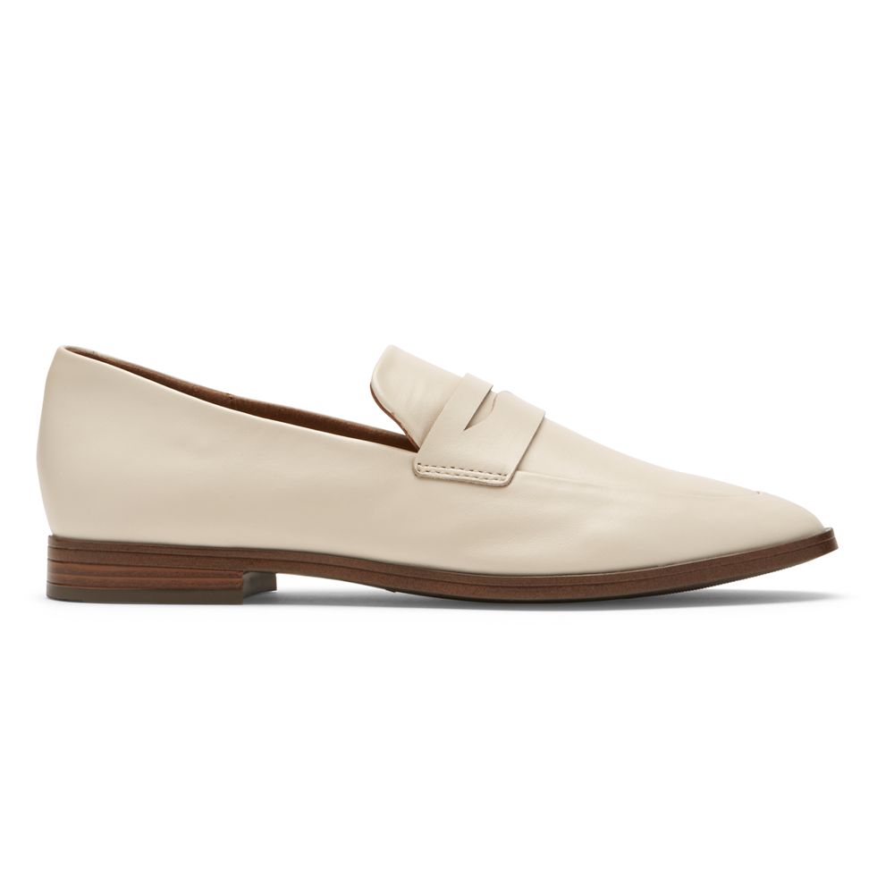 Rockport Perpetua Classic Penny - Womens Loafers - Beige - NZ (XUZ-208159)